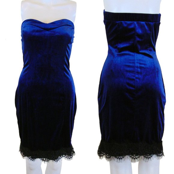 Another Story Strapless Navy Blue Dress (NWOT) - Picture 1 of 2
